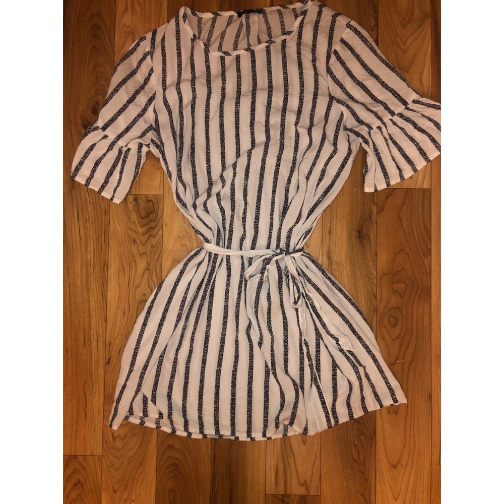 White and Black Tie Dress by Cotton On